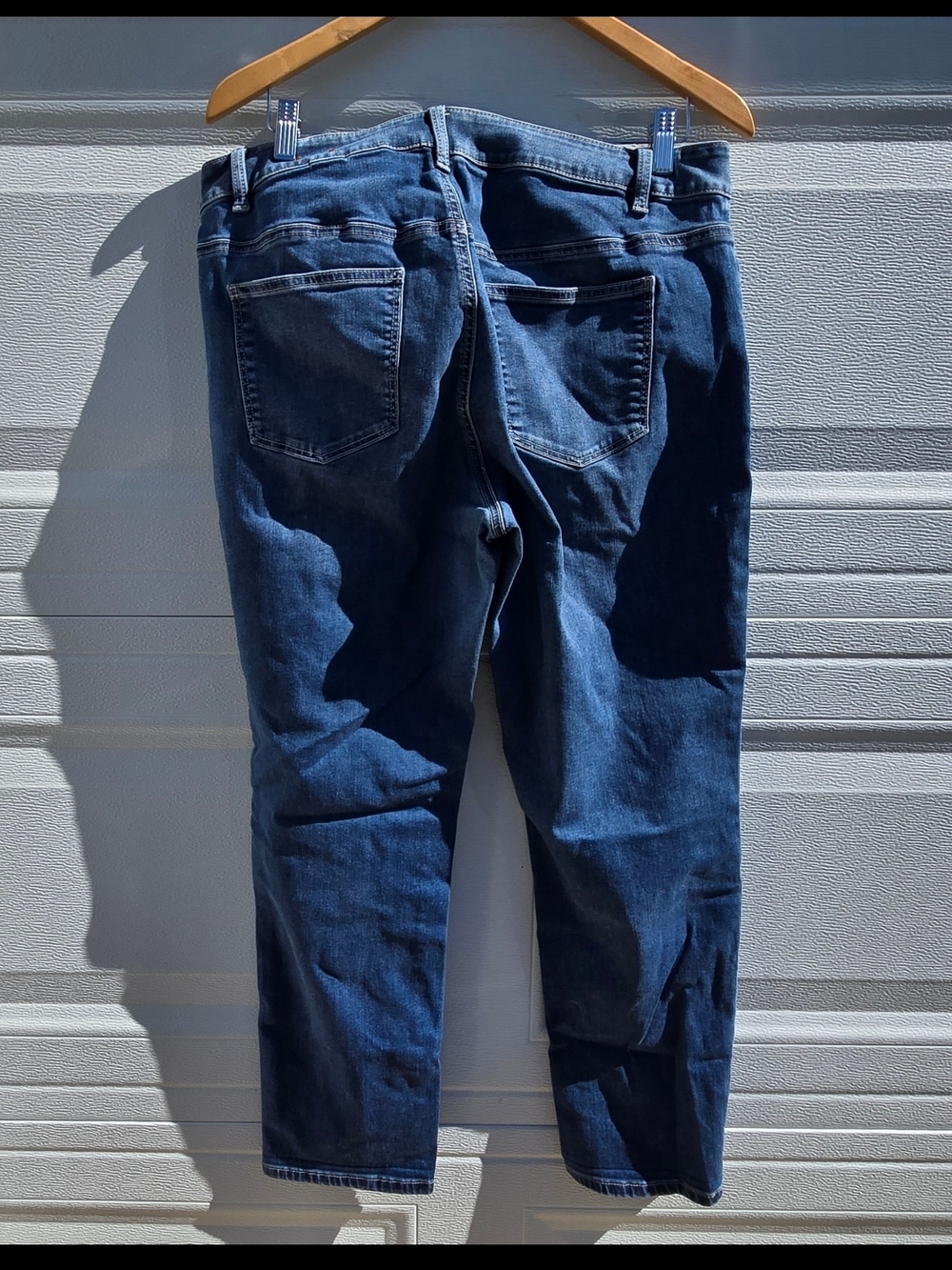 Talbots Women's Slim Straight Jeans in Deep Blue Denim - Picture 2 of 5